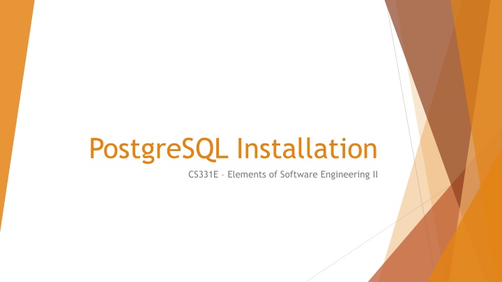 postgresql installation cs331e elements