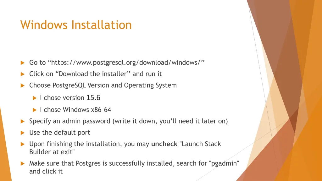 windows installation