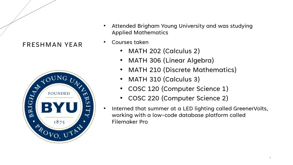 attended brigham young university