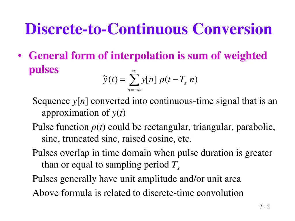 discrete to continuous conversion 1