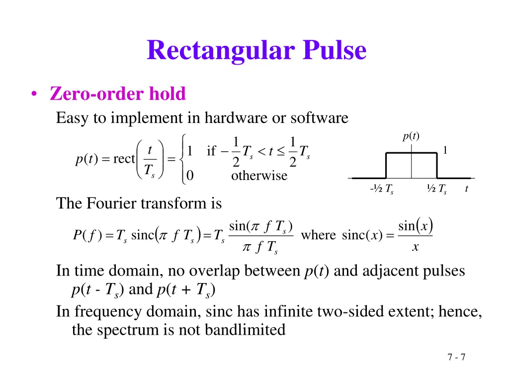 rectangular pulse