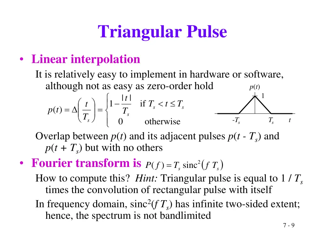 triangular pulse