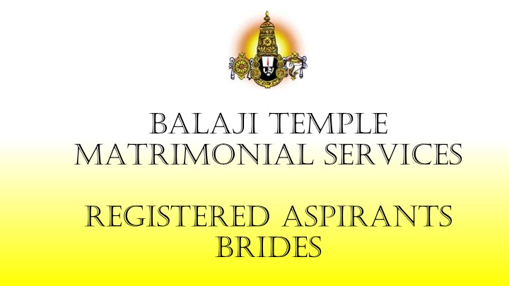 balaji temple matrimonial services