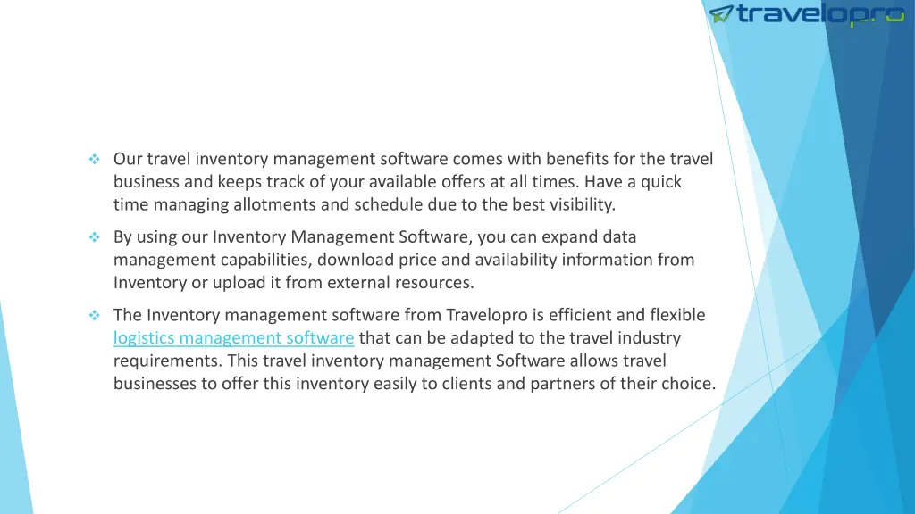 our travel inventory management software comes