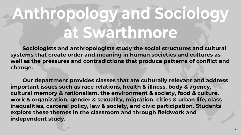 anthropology and sociology