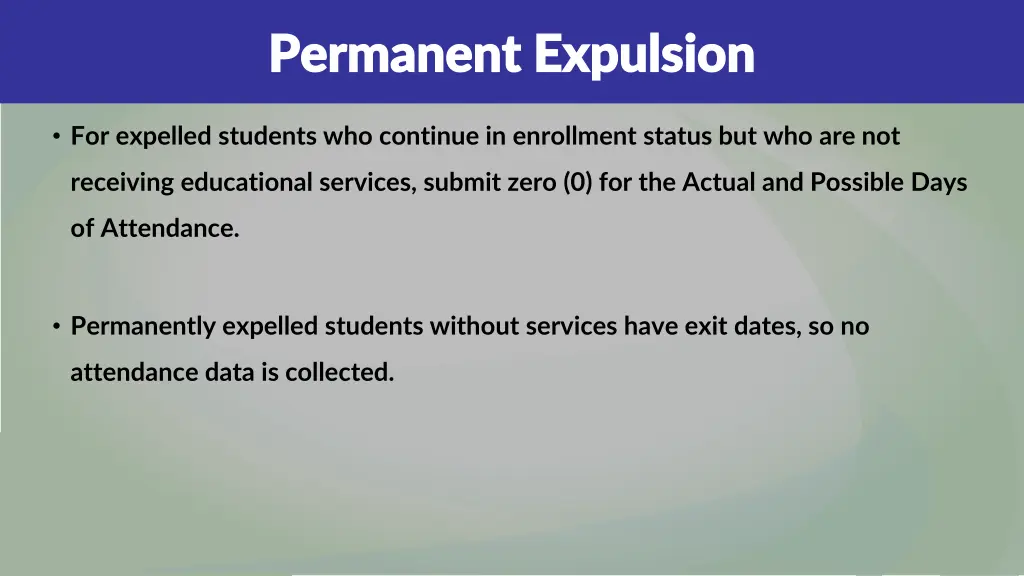 permanent expulsion permanent expulsion