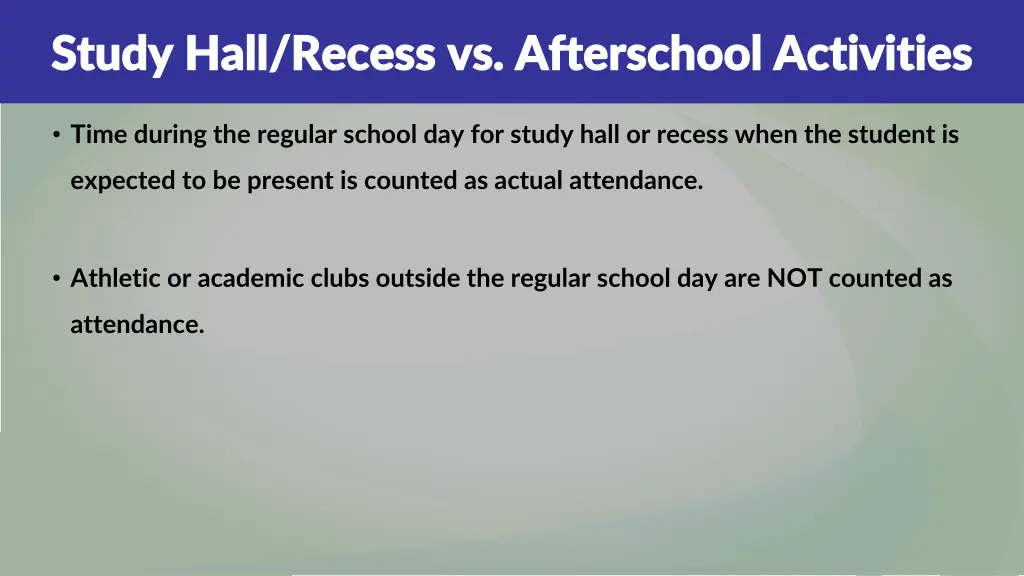 study hall recess vs study hall recess