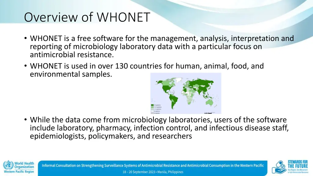 overview of whonet