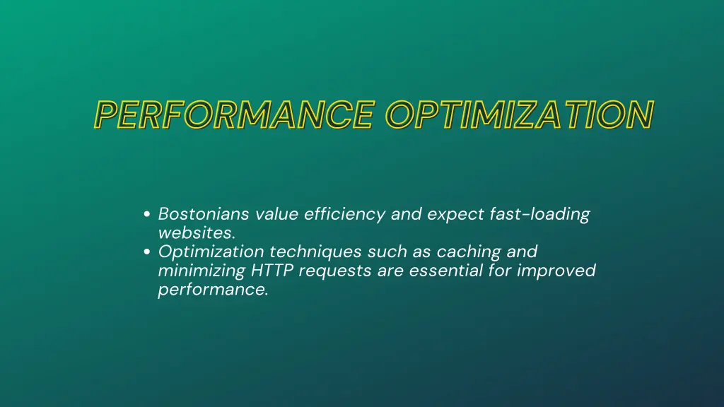 performance optimization performance optimization