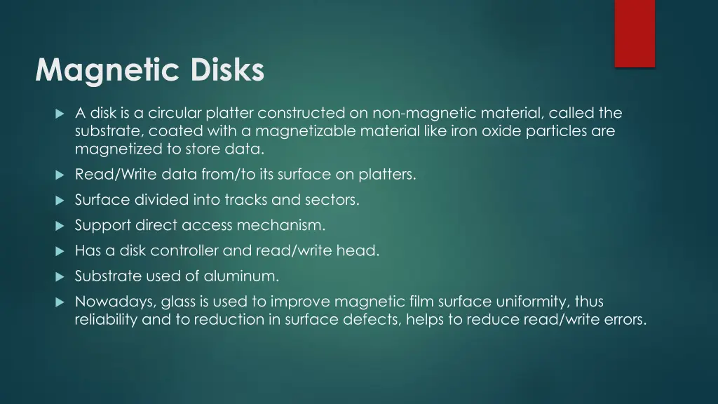 magnetic disks