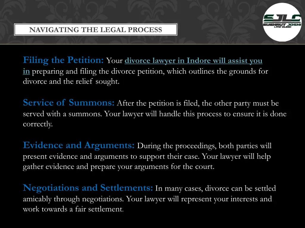 navigating the legal process