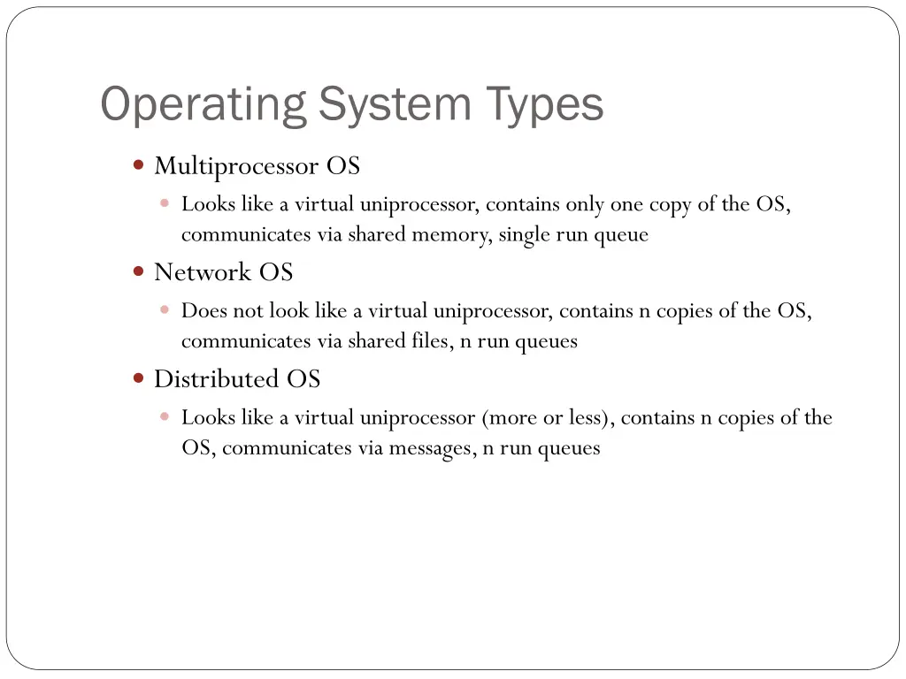 operating system types