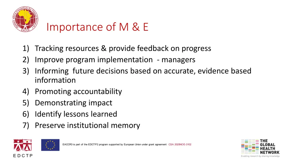 importance of m e