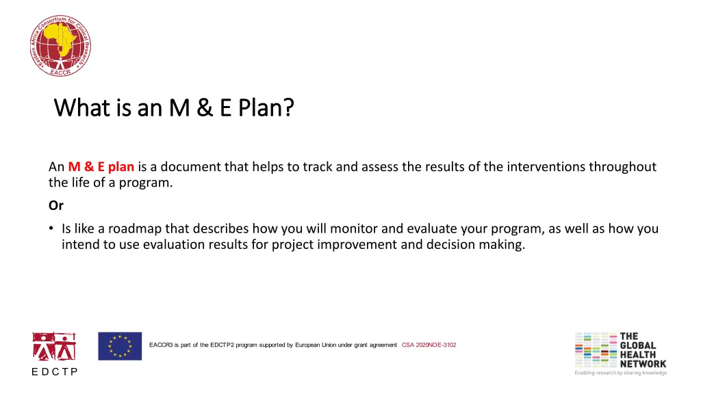 what is an m e plan what is an m e plan