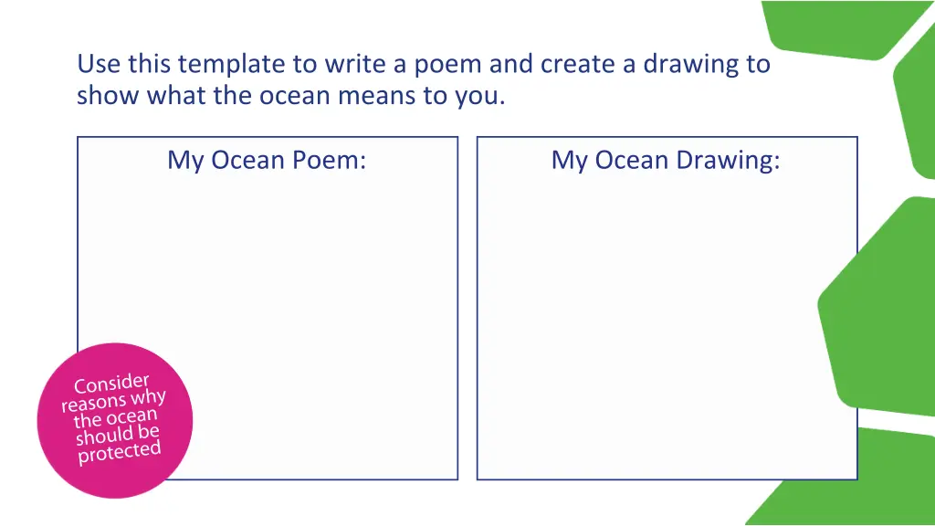 use this template to write a poem and create