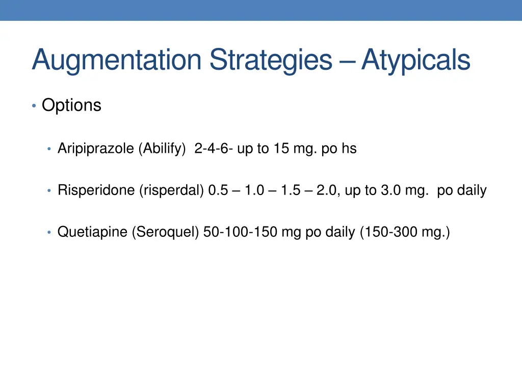 augmentation strategies atypicals