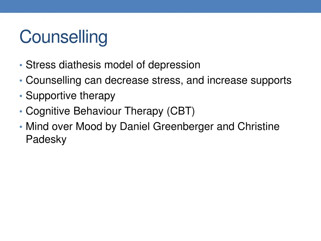 counselling