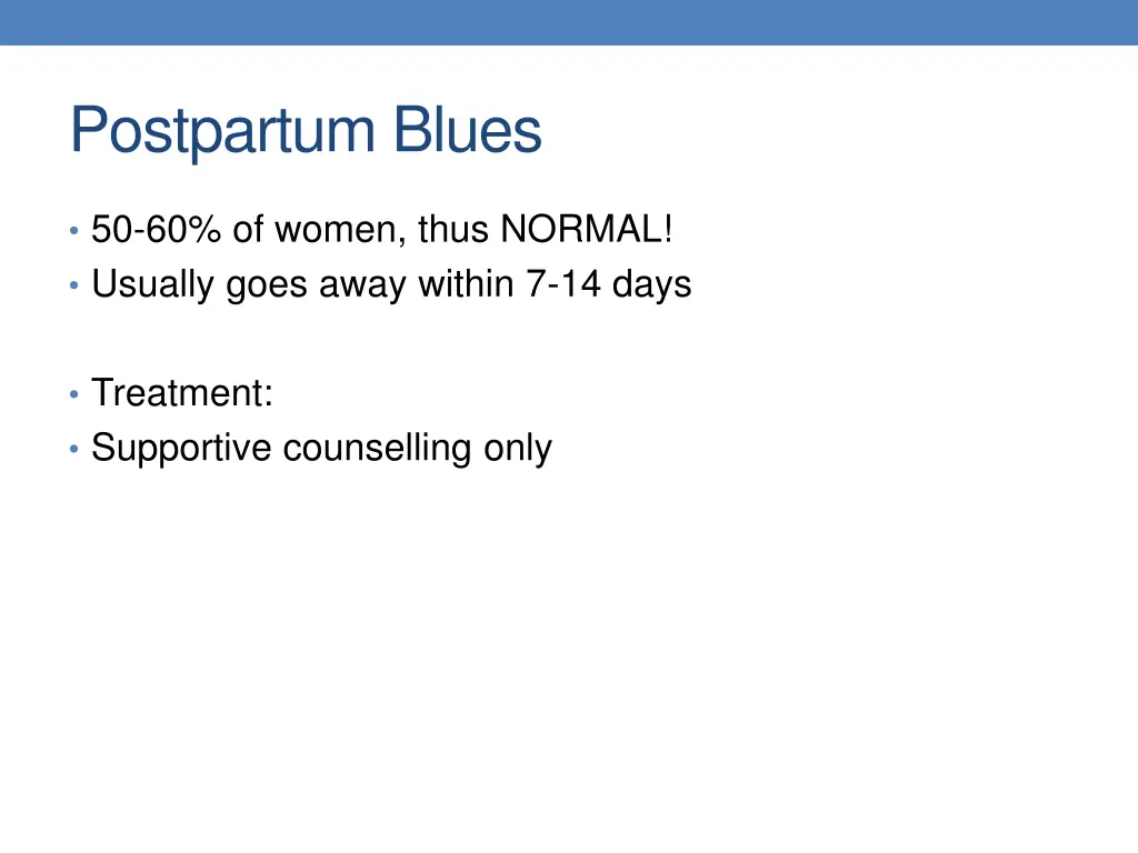 postpartum blues