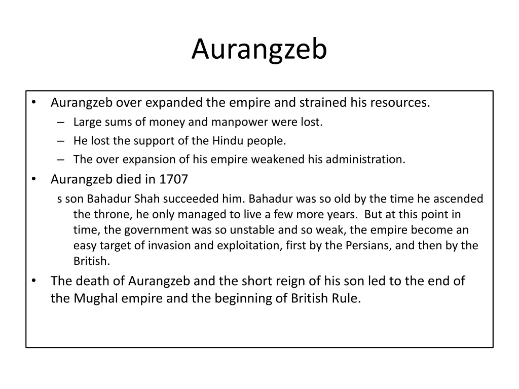 aurangzeb