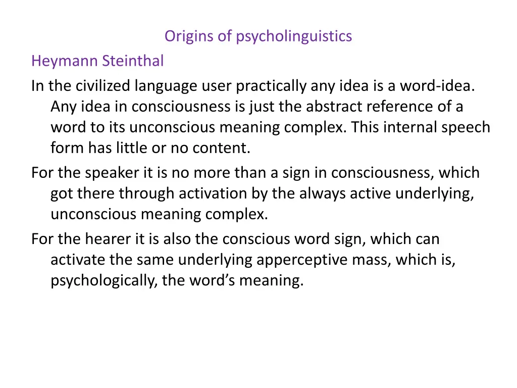 origins of psycholinguistics 4