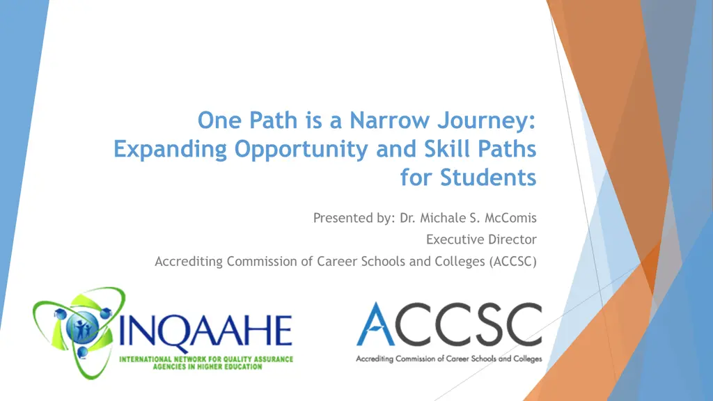 one path is a narrow journey expanding