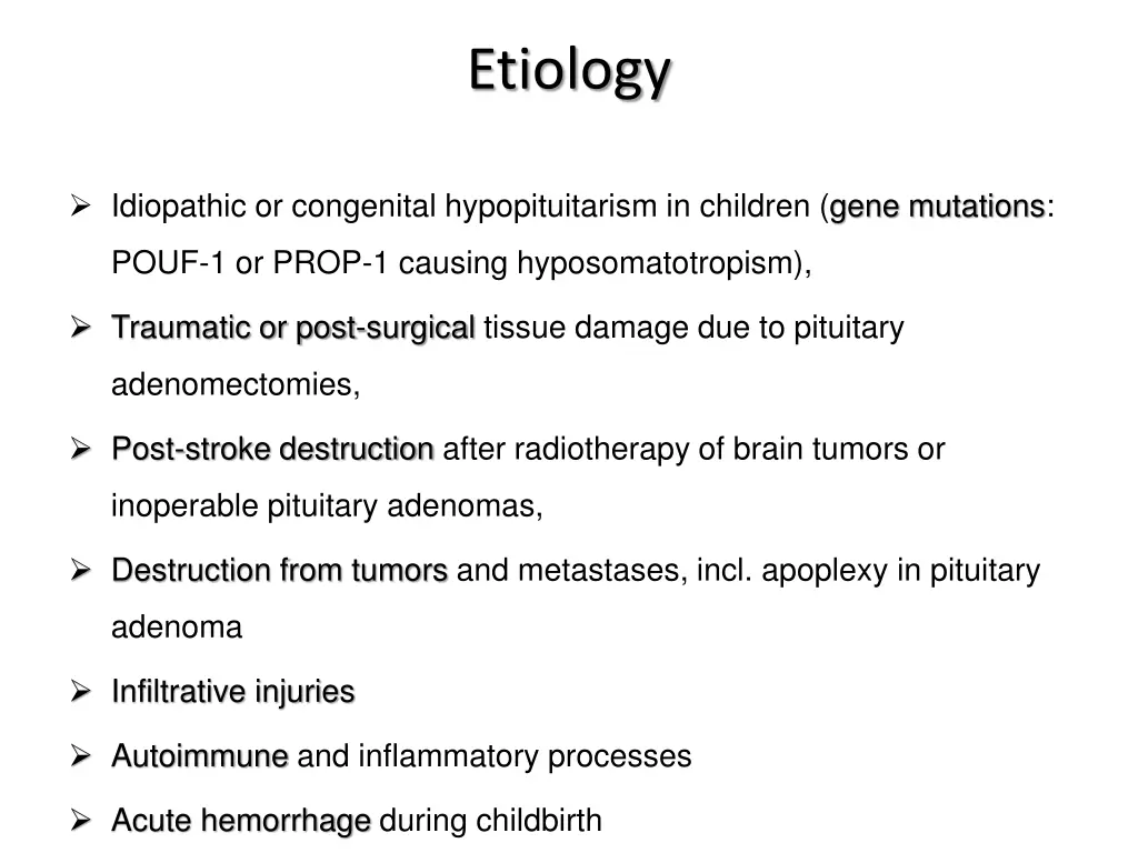 etiology