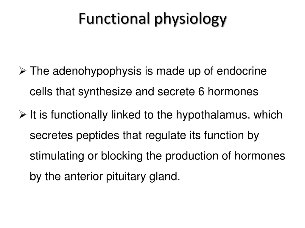 functional physiology