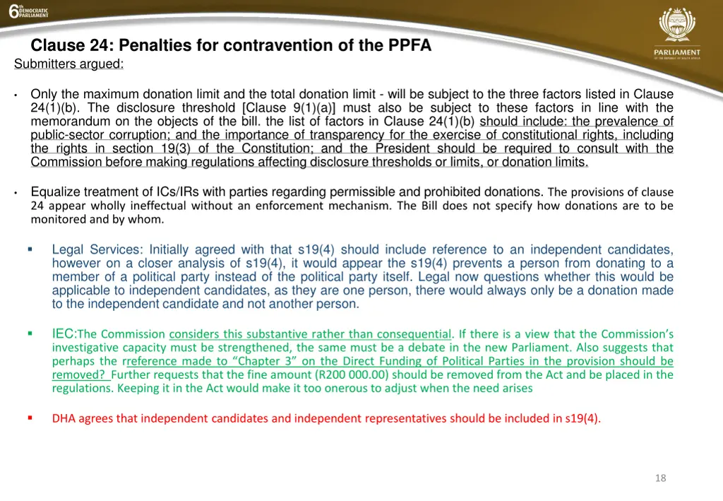 clause 24 penalties for contravention of the ppfa 1