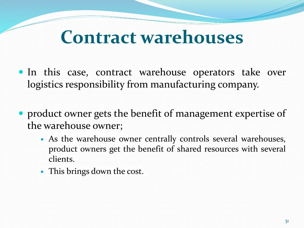 contract warehouses