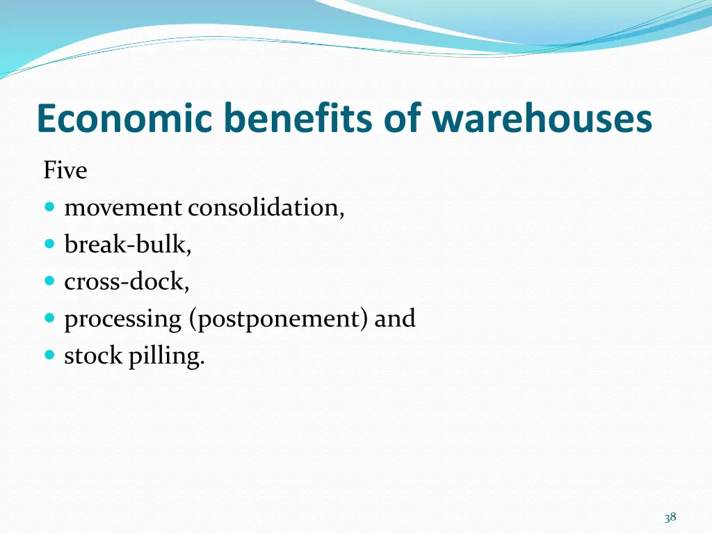 economic benefits of warehouses