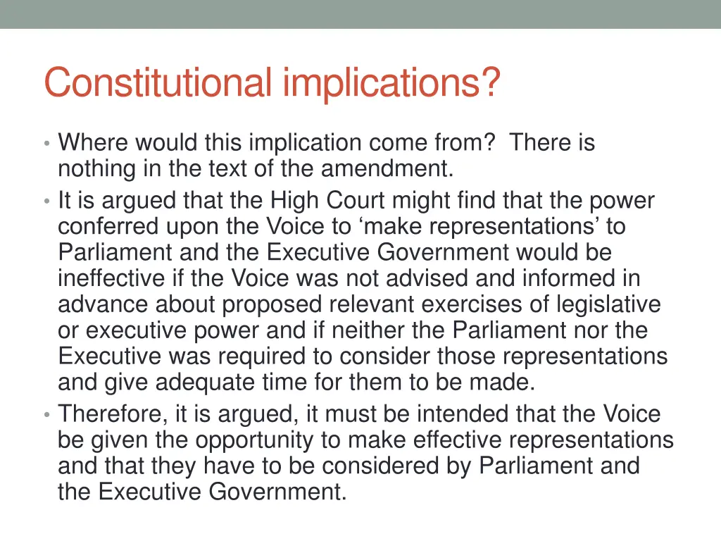 constitutional implications 1