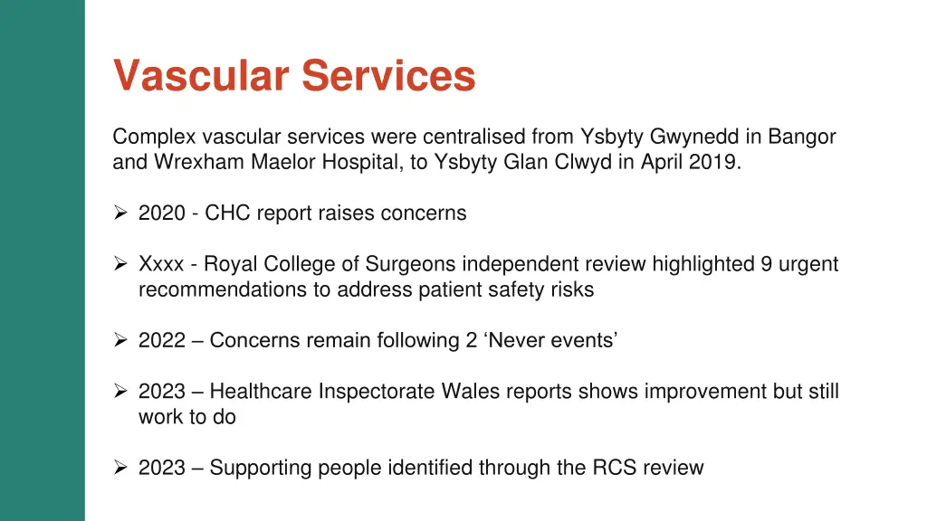 vascular services