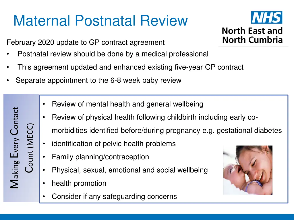 maternal postnatal review