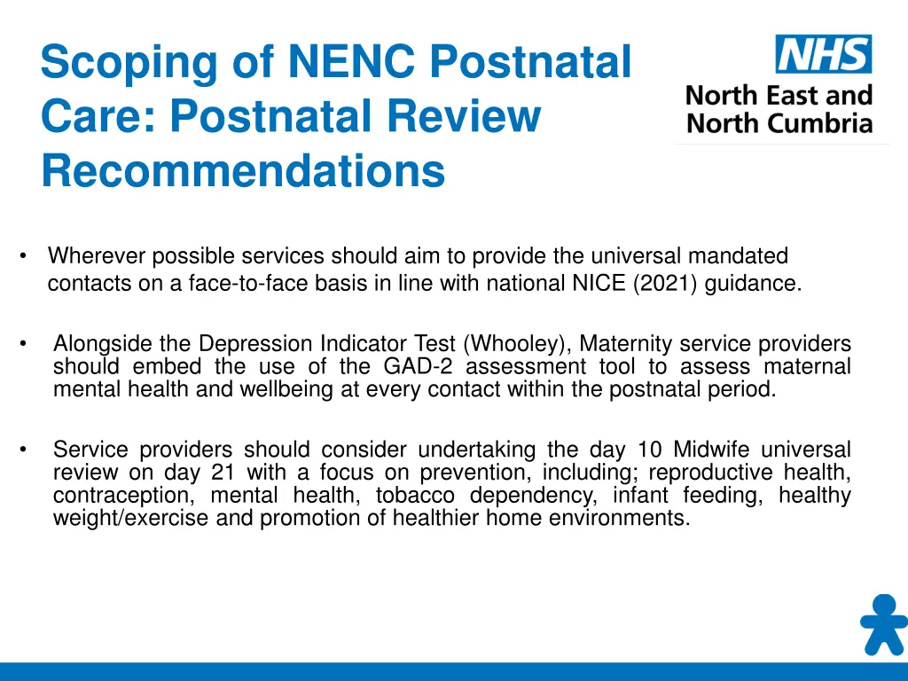 scoping of nenc postnatal care postnatal review