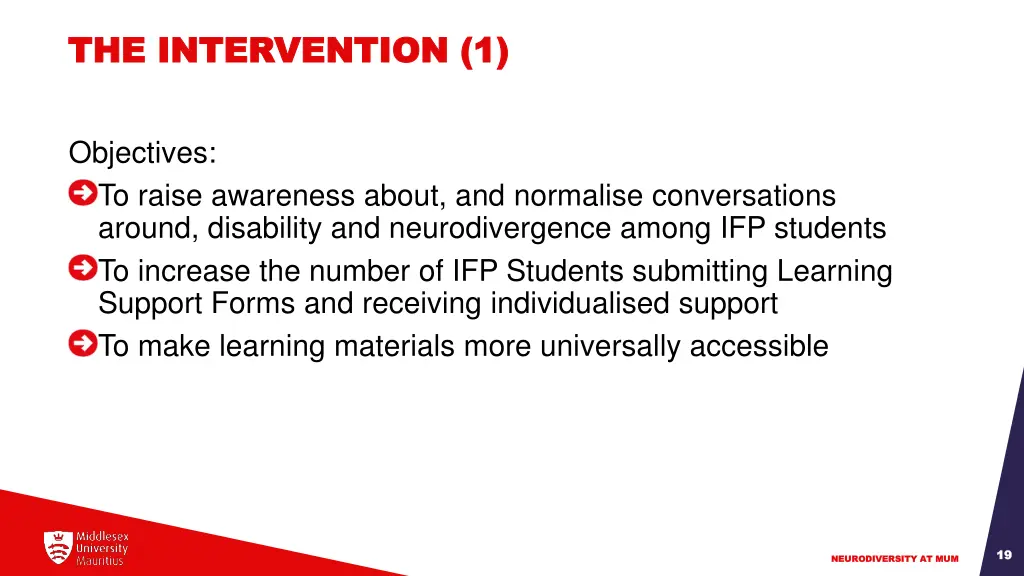 the intervention 1 the intervention 1