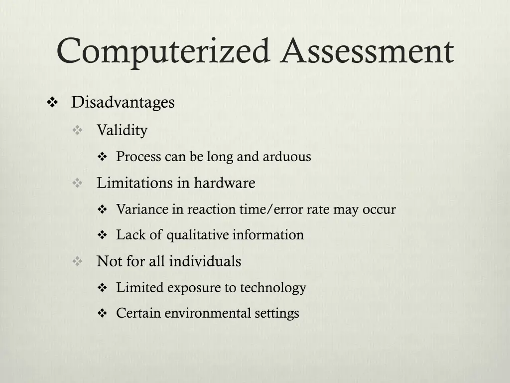 computerized assessment 2