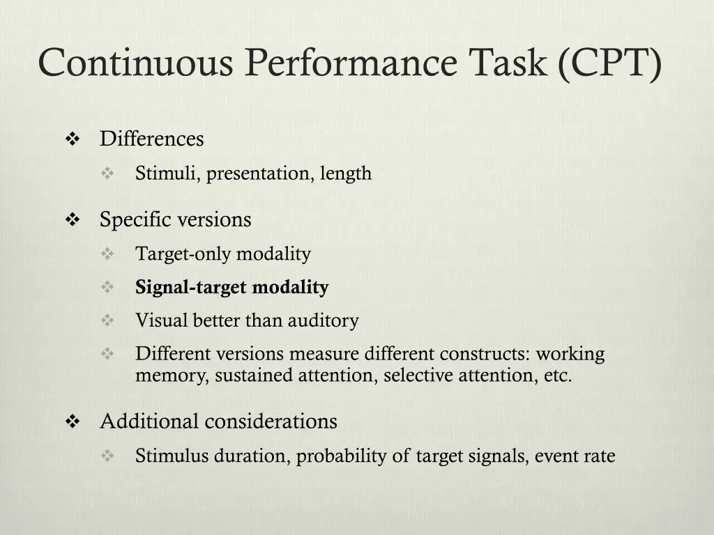 continuous performance task cpt 1