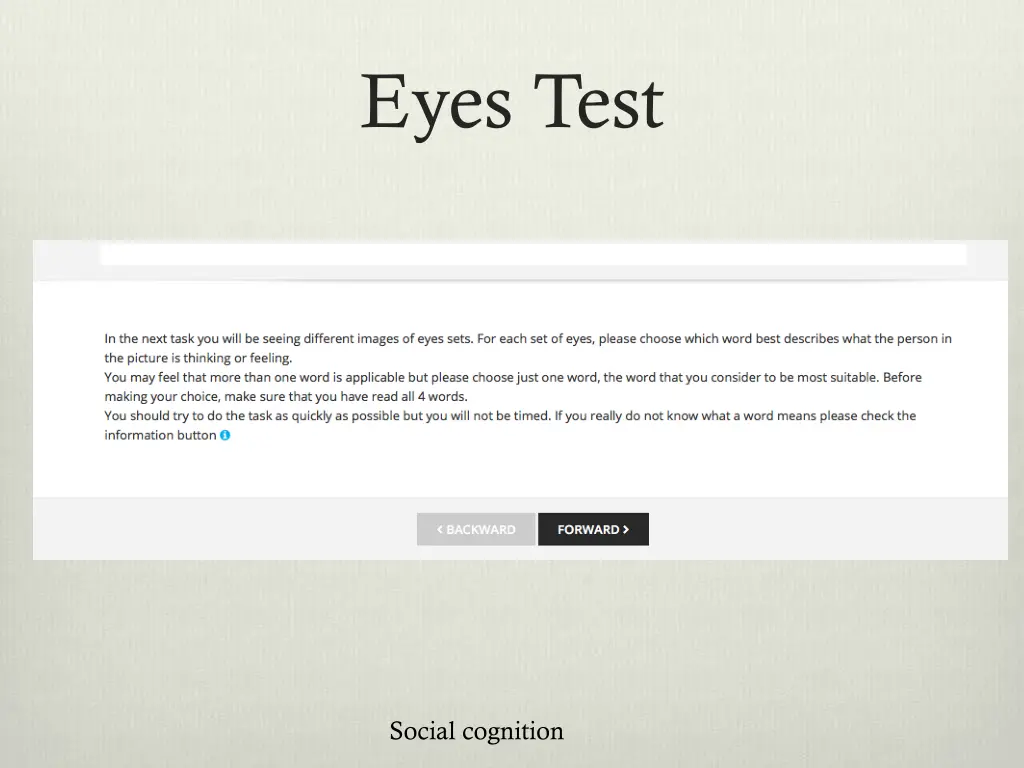 eyes test