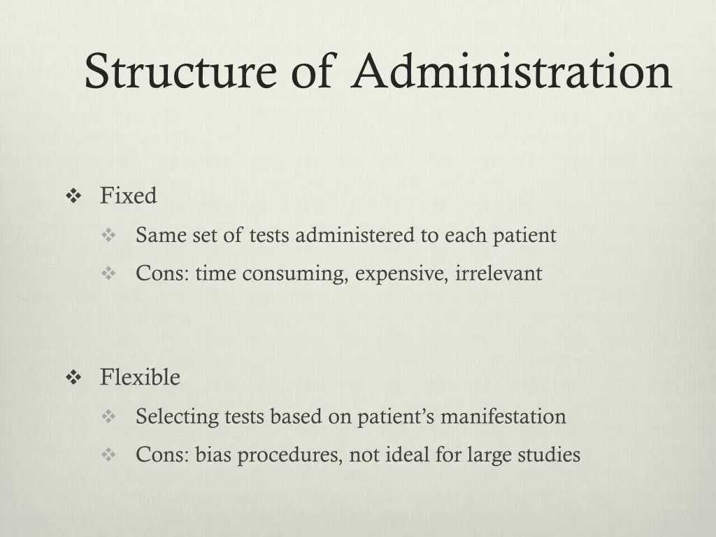 structure of administration