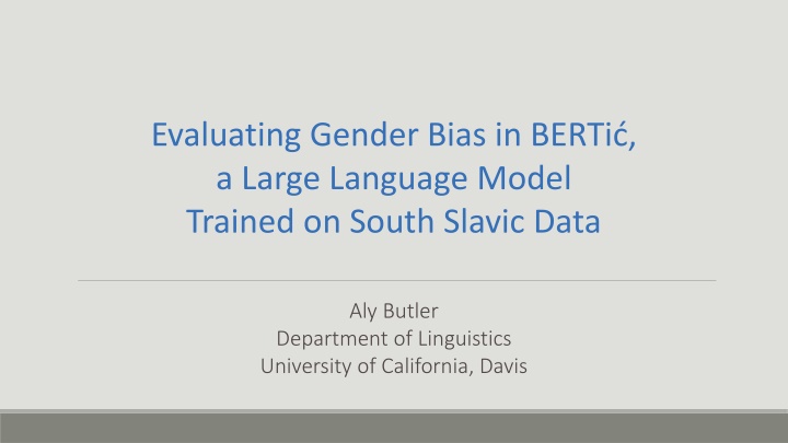 evaluating gender bias in berti a large language