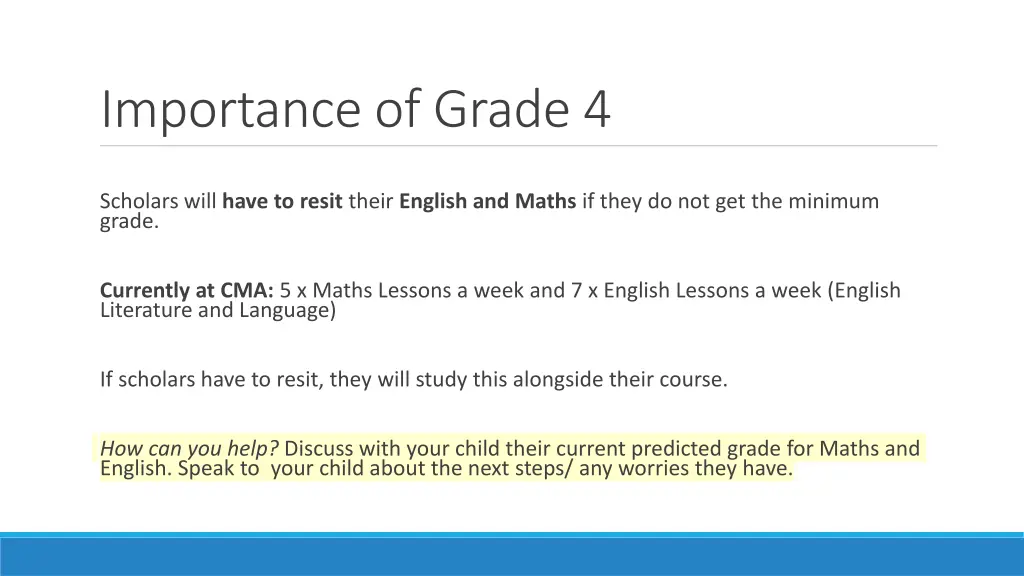 importance of grade 4