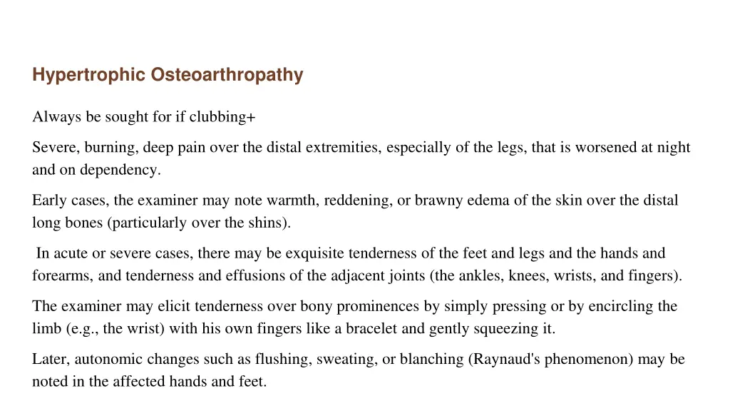 hypertrophic osteoarthropathy