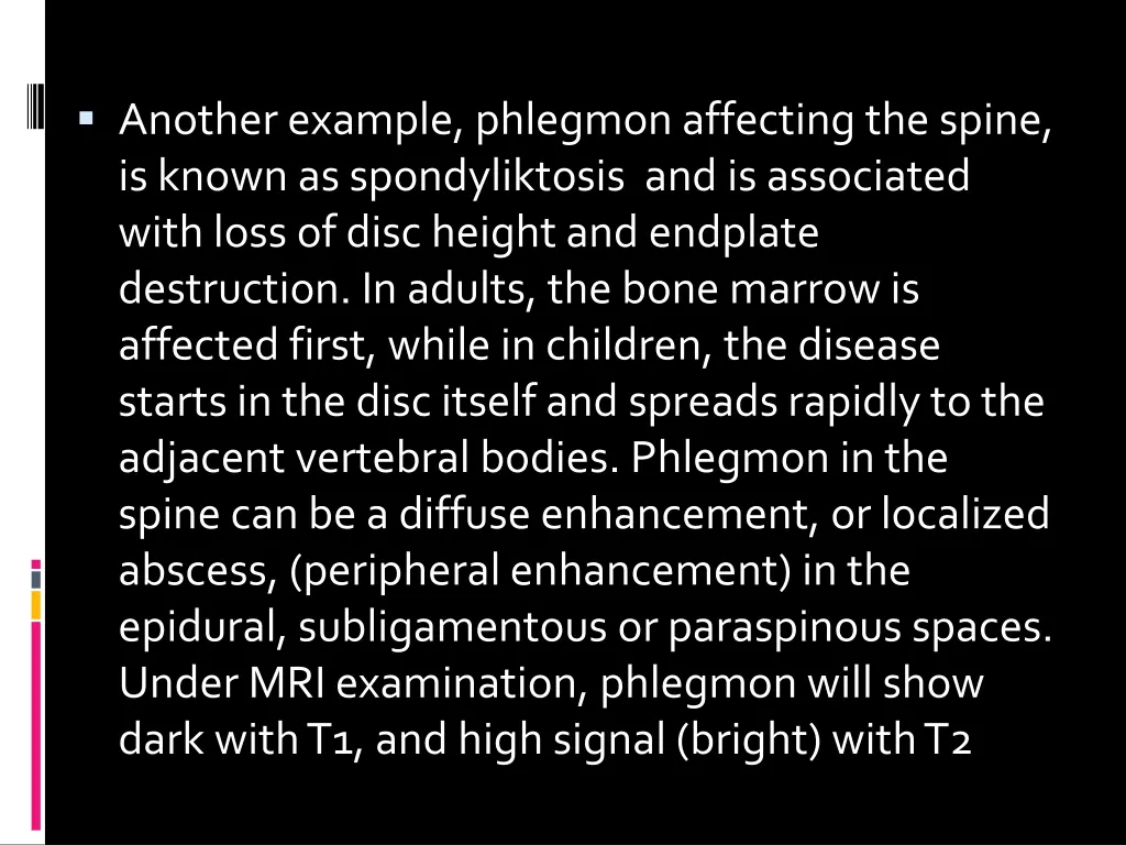 another example phlegmon affecting the spine