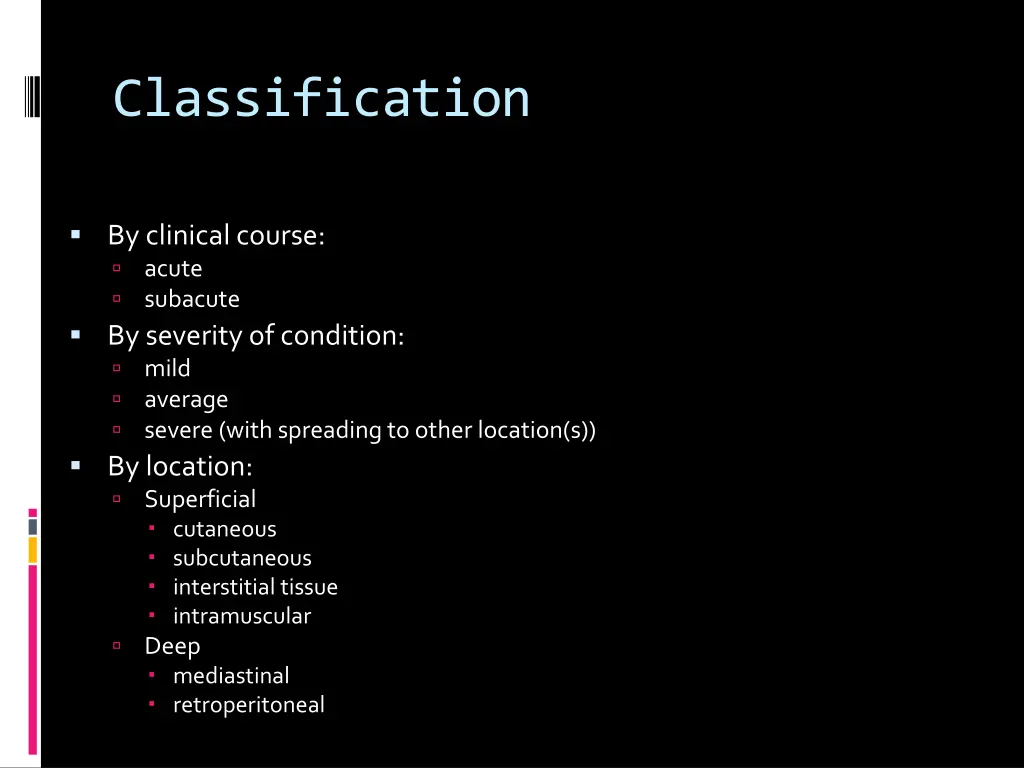 classification