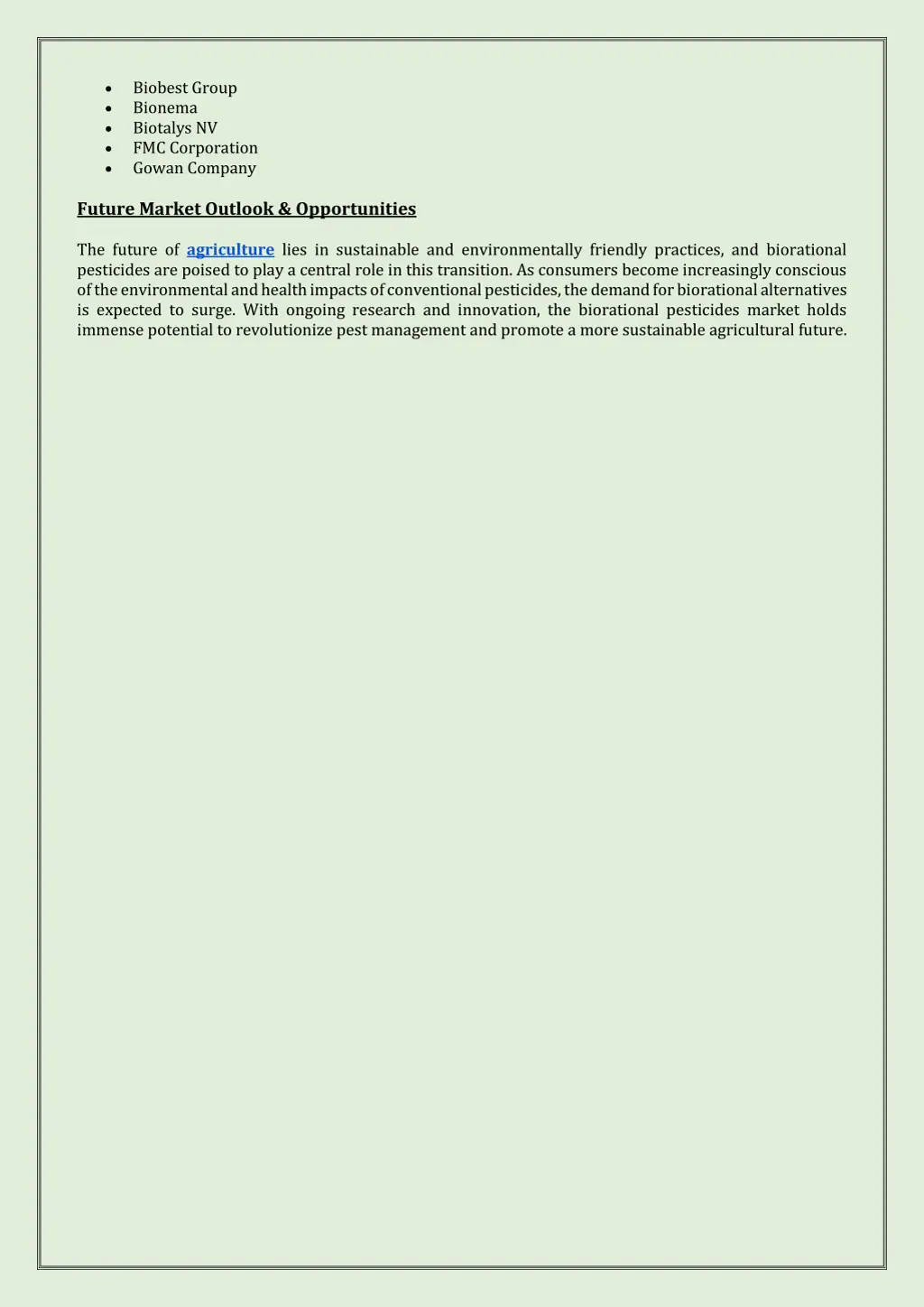 biobest group bionema biotalys nv fmc corporation