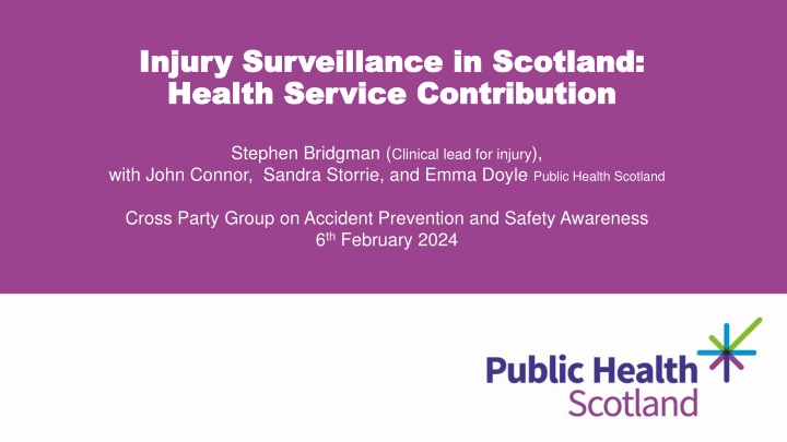 injury surveillance in scotland injury