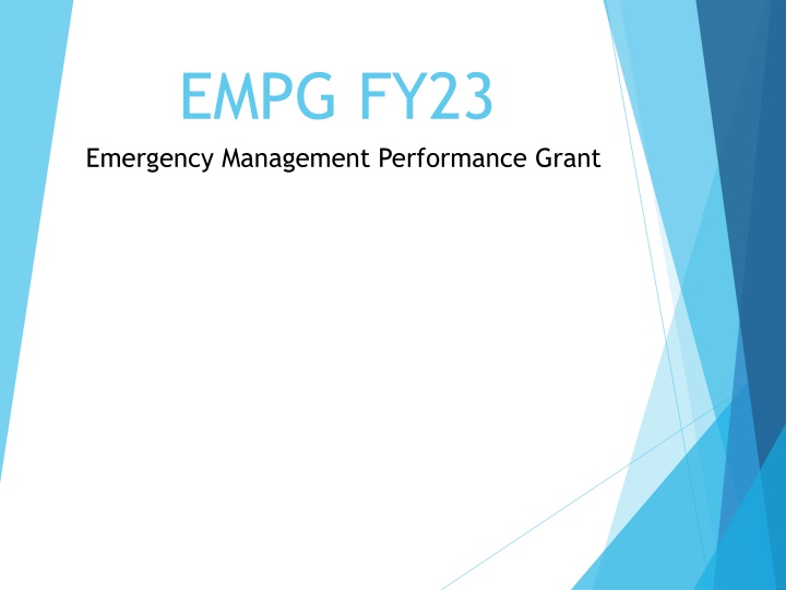 empg fy23 emergency management performance grant