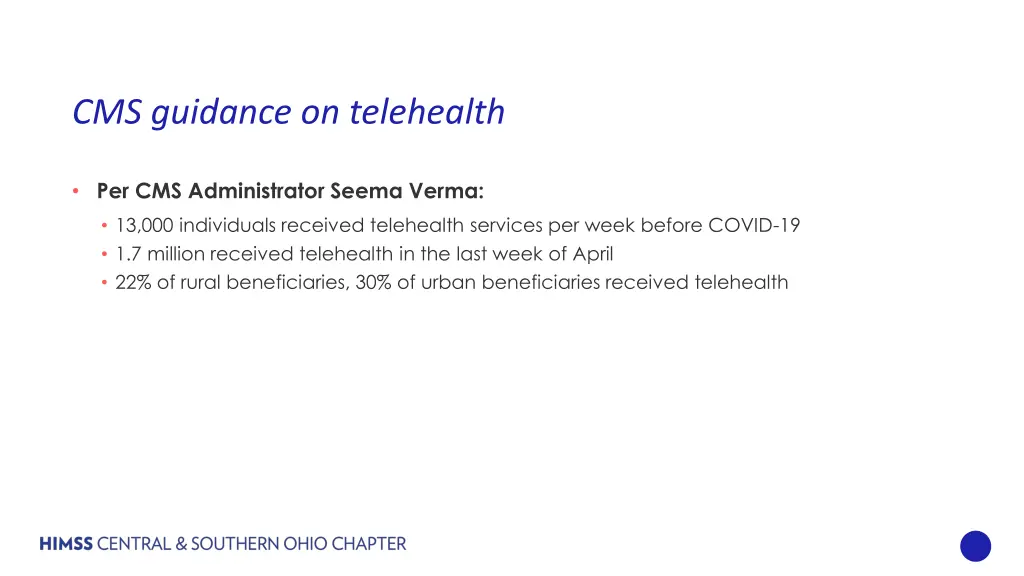 cms guidance on telehealth 5