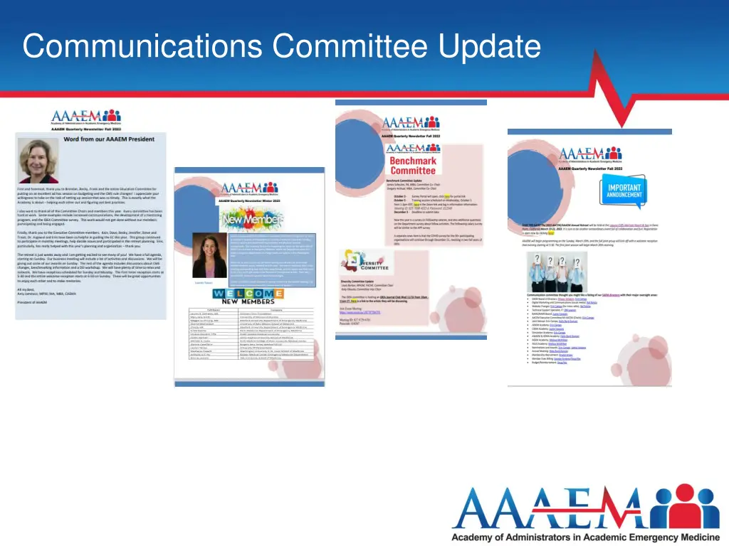 communications committee update 1