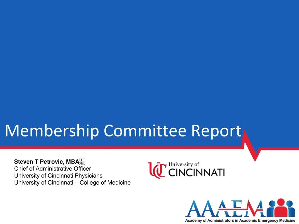 membership committee report